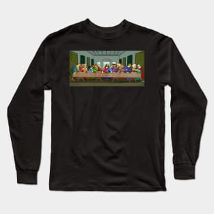 The Last Flipper - The Last Supper with Ducks Long Sleeve T-Shirt